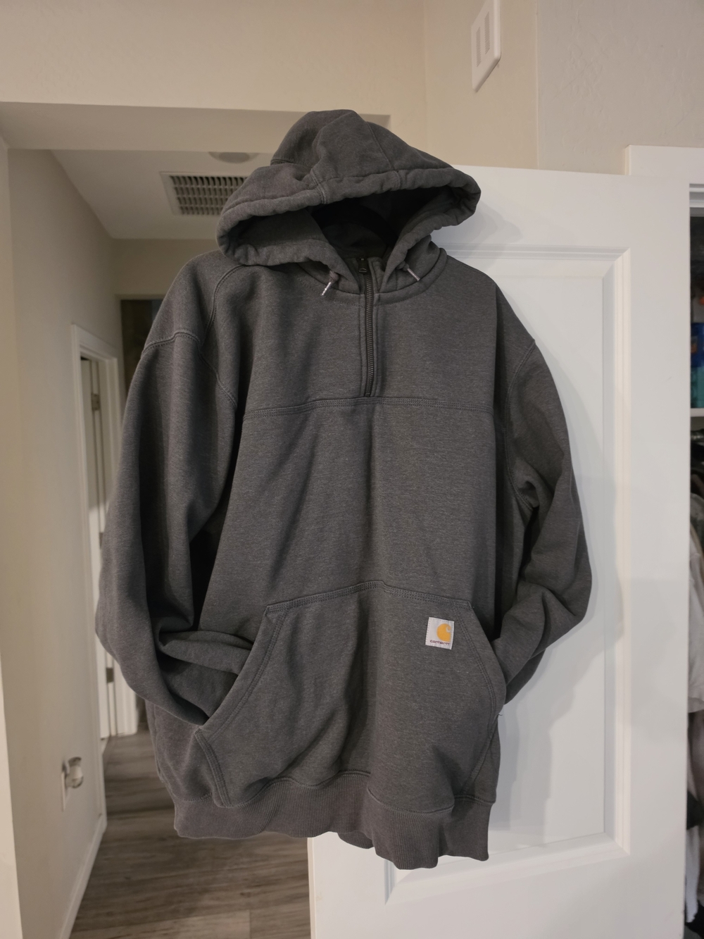 Carhartt Charcoal Gray Rain Defender Zip Hoodie